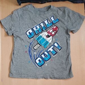 Garanimals 5T Gray Chill Out Tee with Blue Popsicle Graphic 🌏5/$10🌏